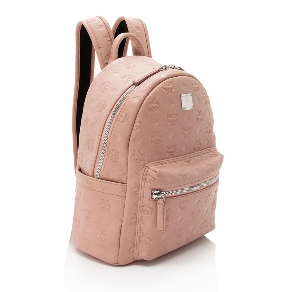 Mcm Embossed Leather Small Backpack - image 2